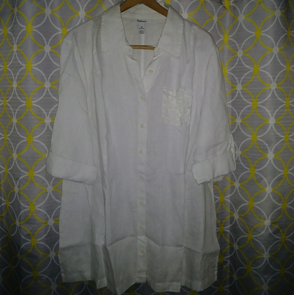 NWT Style & Company linen blouse